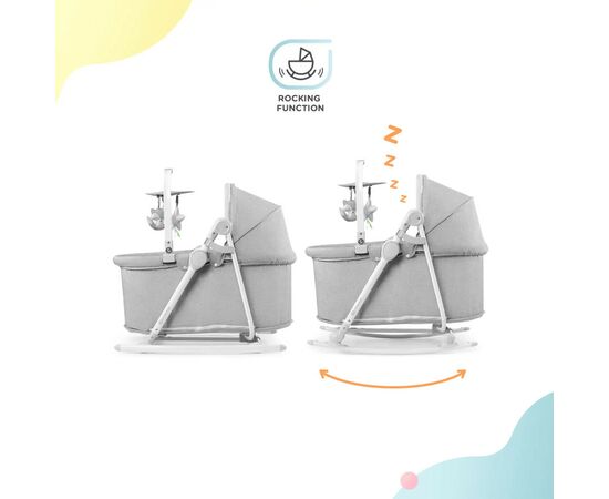 Кресло-качалка Kinderkraft 5 в 1 Nola Stone Grey (5902533917723), изображение 9 Кресло-качалка Kinderkraft 5 в 1 Nola Stone Grey (5902533917723), изображение 9