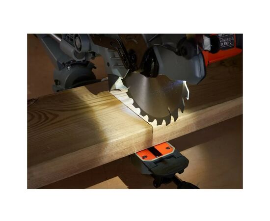 Торцовочная пила Black&Decker 1500 Вт, диск 216х30 мм, 4700 об/мин, XPS, вес 15 кг (BES701), изображение 12