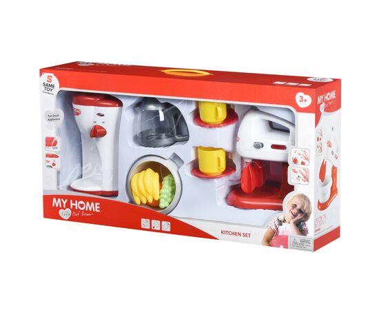Ігровий набір Same Toy My Home Little Chef Dream Кухонный миксер и кофеварка (3202Ut), зображення 13 Ігровий набір Same Toy My Home Little Chef Dream Кухонный миксер и кофеварка (3202Ut), зображення 13