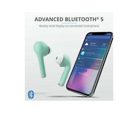 Наушники Trust Nika Touch True Wireless Mint (23703), изображение 11 Наушники Trust Nika Touch True Wireless Mint (23703), изображение 11