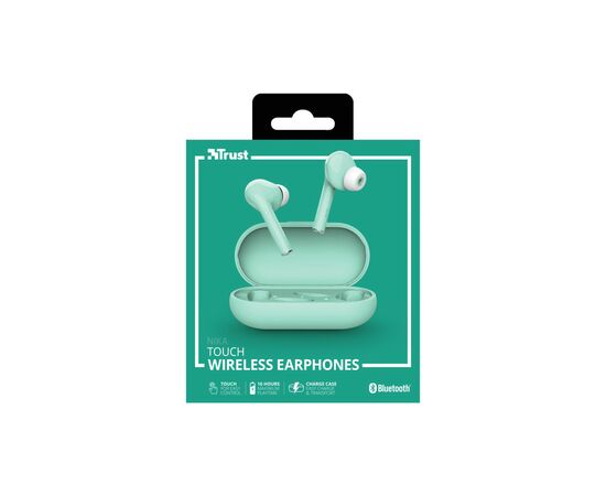 Наушники Trust Nika Touch True Wireless Mint (23703), изображение 9 Наушники Trust Nika Touch True Wireless Mint (23703), изображение 9