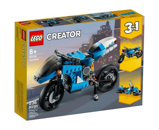 Конструктор LEGO Creator Супермотоцикл 236 деталей (31114)