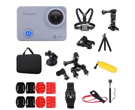 Экшн-камера AirOn ProCam 7 Touch 35in1 Skiing Kit (4822356754796), изображение 8 Экшн-камера AirOn ProCam 7 Touch 35in1 Skiing Kit (4822356754796), изображение 8