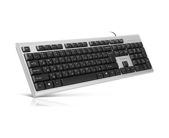 Клавиатура REAL-EL 507 Standard USB Silver