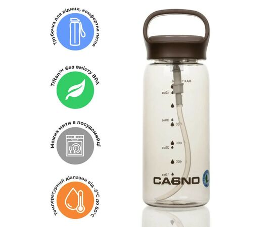 Бутылка для воды Casno 1500 мл KXN-1238 Коричнева (KXN-1238_Brown), изображение 11 Бутылка для воды Casno 1500 мл KXN-1238 Коричнева (KXN-1238_Brown), изображение 11