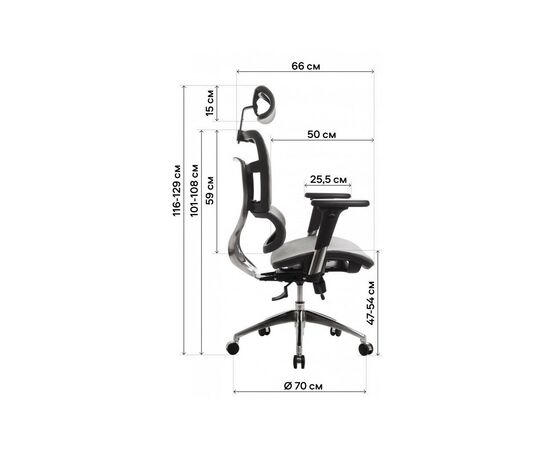 Офисное кресло GT Racer B-237A Gray, изображение 12 Офисное кресло GT Racer B-237A Gray, изображение 12