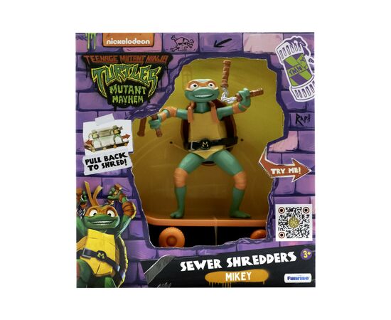 Ігровий набір Funrise TMNT Черепашки-ніндзя класичні Майстри бойових мистецтв Мікеланджело movie star 2023 (71058)
