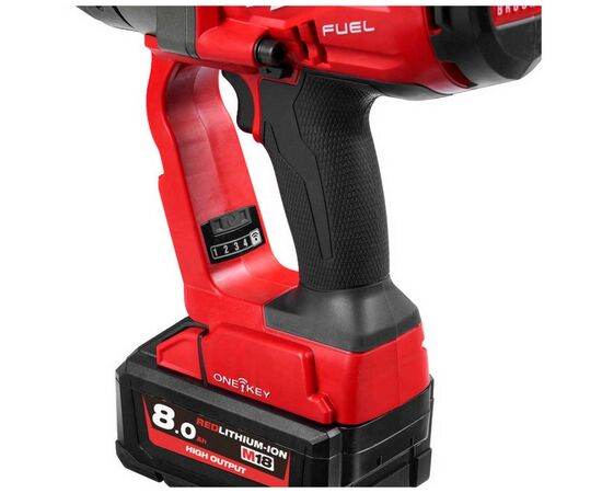 Гайковерт Milwaukee высокомоментный 1"2400 Нм M18 FUEL с фиксацией кольцом ONE-KEY (4933459733), изображение 3 Гайковерт Milwaukee высокомоментный 1"2400 Нм M18 FUEL с фиксацией кольцом ONE-KEY (4933459733), изображение 3