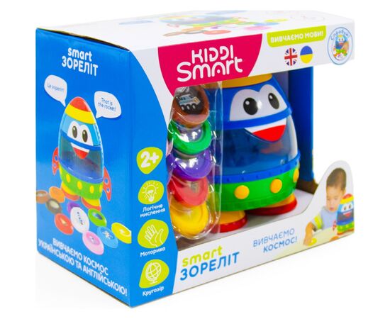 Развивающая игрушка Kiddi Smart Интерактивная обучающая игрушка Smart-Звездолет украинский и английский язык (344675), изображение 6 Развивающая игрушка Kiddi Smart Интерактивная обучающая игрушка Smart-Звездолет украинский и английский язык (344675), изображение 6
