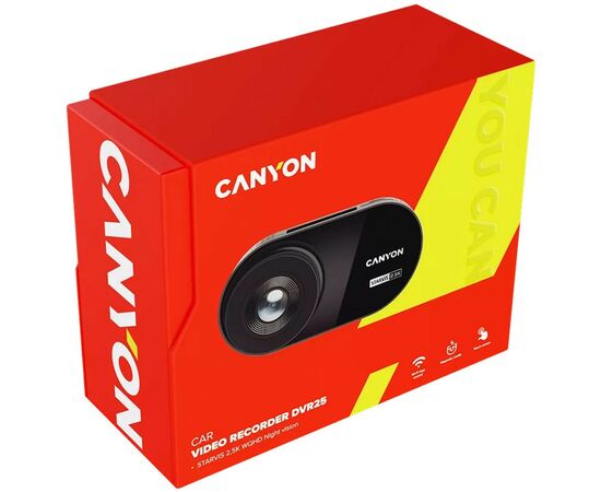 Видеорегистратор Canyon DVR25 WQHD 2.5K 1440p Wi-Fi Black (CND-DVR25), изображение 12 Видеорегистратор Canyon DVR25 WQHD 2.5K 1440p Wi-Fi Black (CND-DVR25), изображение 12