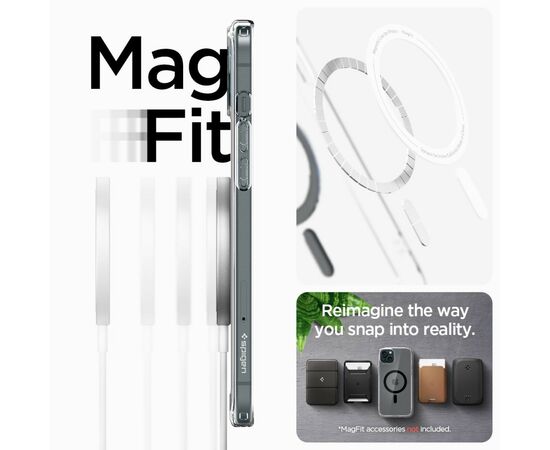 Чехол для мобильного телефона Spigen Apple iPhone 15 Plus Ultra Hybrid MagFit Graphite (ACS06662), изображение 8 Чехол для мобильного телефона Spigen Apple iPhone 15 Plus Ultra Hybrid MagFit Graphite (ACS06662), изображение 8