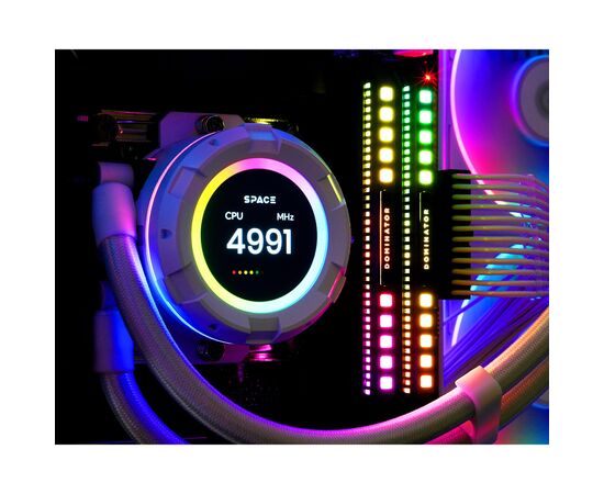 Система водяного охлаждения ID-Cooling SL360 WHITE, изображение 11 Система водяного охлаждения ID-Cooling SL360 WHITE, изображение 11