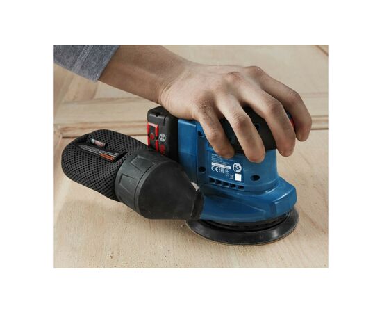 Шлифовальная машина Bosch GEX 185-LI, 18В, 125 мм, 6000-10000 об/мин (без АКБ и ЗУ) (0.601.3A5.020), изображение 10 Шлифовальная машина Bosch GEX 185-LI, 18В, 125 мм, 6000-10000 об/мин (без АКБ и ЗУ) (0.601.3A5.020), изображение 10