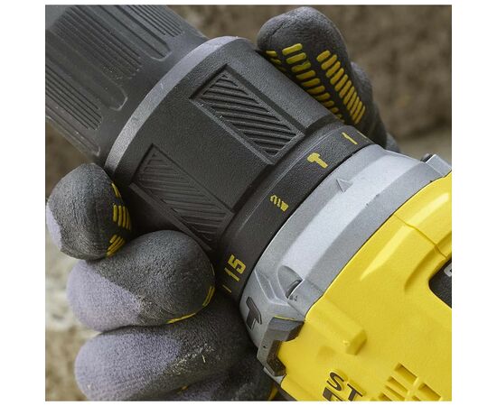 Шуруповерт Stanley FatMax, Li-lon 18 В, 60 Нм, 2 АКБ + ЗУ, кейс (SFMCD715D2K), изображение 5 Шуруповерт Stanley FatMax, Li-lon 18 В, 60 Нм, 2 АКБ + ЗУ, кейс (SFMCD715D2K), изображение 5