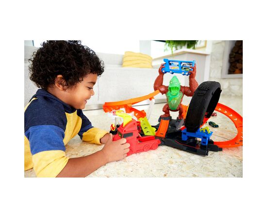 Автотрек Hot Wheels Приступ токсической гориллы (GTT94), изображение 10 Автотрек Hot Wheels Приступ токсической гориллы (GTT94), изображение 10