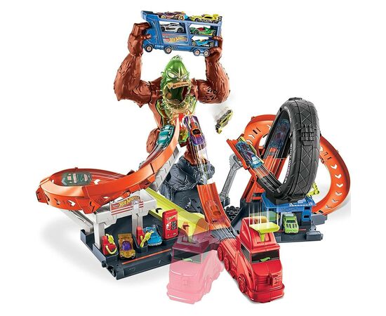 Автотрек Hot Wheels Приступ токсической гориллы (GTT94), изображение 2 Автотрек Hot Wheels Приступ токсической гориллы (GTT94), изображение 2