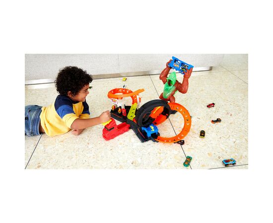 Автотрек Hot Wheels Приступ токсической гориллы (GTT94), изображение 9 Автотрек Hot Wheels Приступ токсической гориллы (GTT94), изображение 9