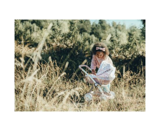 Коляска для кукол Smoby Baby Nurse Модерн Люлька с корзиной Розо (254118), изображение 10