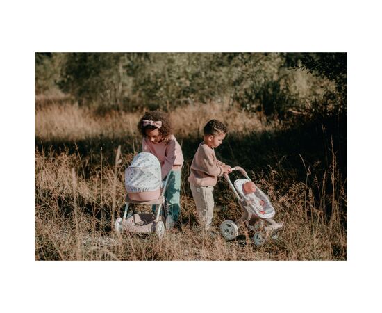 Коляска для кукол Smoby Baby Nurse Модерн Люлька с корзиной Розо (254118), изображение 11