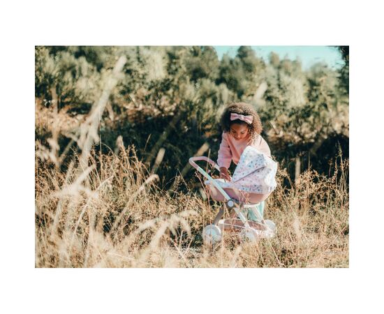 Коляска для кукол Smoby Baby Nurse Модерн Люлька с корзиной Розо (254118), изображение 8