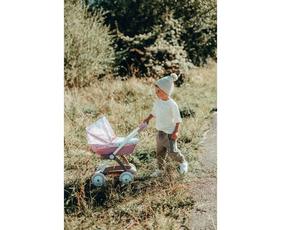 Коляска для кукол Smoby Baby Nurse Модерн Люлька с корзиной Розо (254118), изображение 9