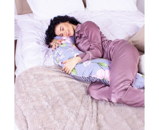 Подушка MirSon для беременных и кормления №8316 Print Line 19-6757 Regina Бязь 30х170х20 см (2200006200413), изображение 5 Подушка MirSon для беременных и кормления №8316 Print Line 19-6757 Regina Бязь 30х170х20 см (2200006200413), изображение 5