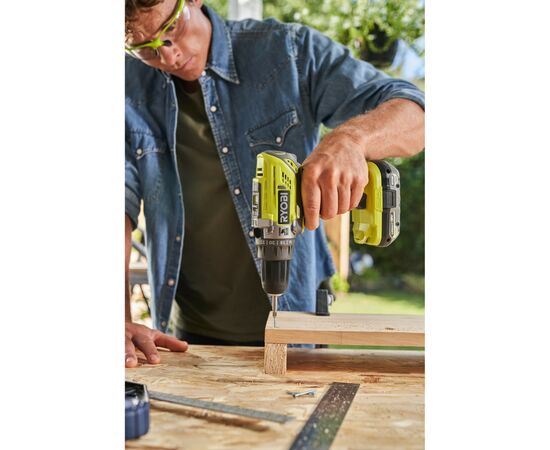 Шуруповерт Ryobi R18PD3-220TAH, ONE+, 2x2Ah, набор ручного инструмента, кейс (5133005506), изображение 6 Шуруповерт Ryobi R18PD3-220TAH, ONE+, 2x2Ah, набор ручного инструмента, кейс (5133005506), изображение 6