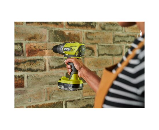 Шуруповерт Ryobi R18PD3-220TAH, ONE+, 2x2Ah, набор ручного инструмента, кейс (5133005506), изображение 7 Шуруповерт Ryobi R18PD3-220TAH, ONE+, 2x2Ah, набор ручного инструмента, кейс (5133005506), изображение 7
