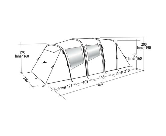 Палатка Easy Camp Huntsville Twin 600 Green/Grey (929579), изображение 10 Палатка Easy Camp Huntsville Twin 600 Green/Grey (929579), изображение 10