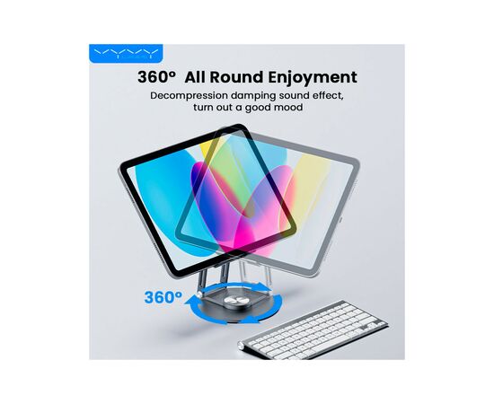 Подставка для планшета Vyvylabs Cyclone 360 Degree Rotation Desktop Holder (VFIRS-01), изображение 6 Подставка для планшета Vyvylabs Cyclone 360 Degree Rotation Desktop Holder (VFIRS-01), изображение 6