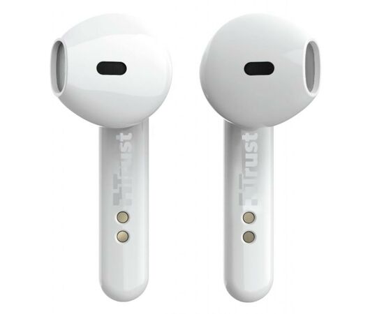 Наушники Trust Primo Touch True Wireless Mic White (23783), изображение 2 Наушники Trust Primo Touch True Wireless Mic White (23783), изображение 2