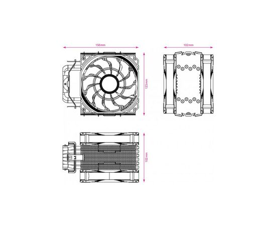 Кулер для процессора 2E GAMING AIR COOL (2E-AC120D6-ARGB), изображение 11 Кулер для процессора 2E GAMING AIR COOL (2E-AC120D6-ARGB), изображение 11