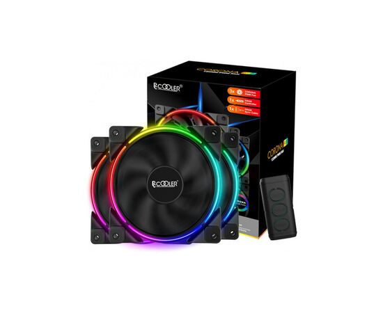 Кулер для корпуса PcСooler CORONA FRGB (3 in 1), изображение 10 Кулер для корпуса PcСooler CORONA FRGB (3 in 1), изображение 10