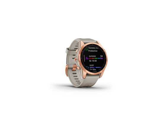Смарт-годинник Garmin fenix 7S Sol,Rose Gold w/Light Sand Band, GPS (010-02539-11), зображення 3