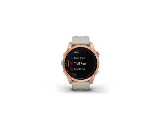 Смарт-годинник Garmin fenix 7S Sol,Rose Gold w/Light Sand Band, GPS (010-02539-11), зображення 7