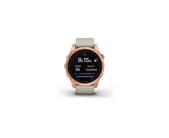 Смарт-годинник Garmin fenix 7S Sol,Rose Gold w/Light Sand Band, GPS (010-02539-11), зображення 9