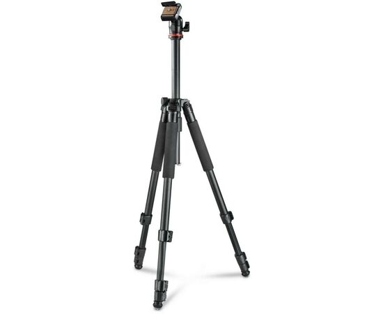 Штатив Hama Traveller 163 Ball,47 -163 cm black (00004291), изображение 2 Штатив Hama Traveller 163 Ball,47 -163 cm black (00004291), изображение 2