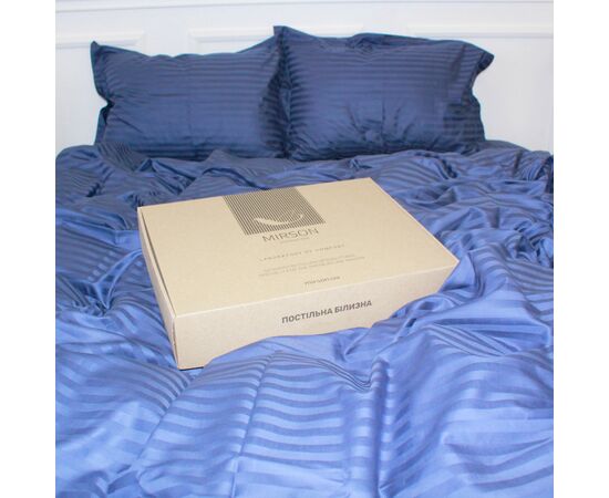 Постельное белье MirSon Satin Stripe 30-0020SmokyBlue 160х220 Семейный (2200005255384), изображение 4 Постельное белье MirSon Satin Stripe 30-0020SmokyBlue 160х220 Семейный (2200005255384), изображение 4