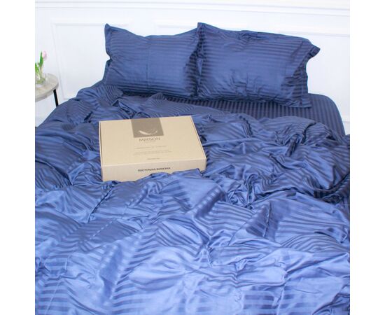 Постельное белье MirSon Satin Stripe 30-0020SmokyBlue 160х220 Семейный (2200005255384), изображение 5 Постельное белье MirSon Satin Stripe 30-0020SmokyBlue 160х220 Семейный (2200005255384), изображение 5