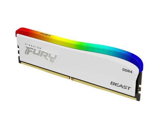 Модуль памяти для компьютера DDR4 16GB 3600 MHz Beast White RGB SE Kingston Fury (ex.HyperX) (KF436C18BWA/16), изображение 3 Модуль памяти для компьютера DDR4 16GB 3600 MHz Beast White RGB SE Kingston Fury (ex.HyperX) (KF436C18BWA/16), изображение 3