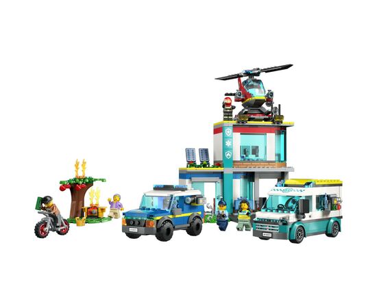 Конструктор LEGO City Центр управления спасательным транспортом 706 деталей (60371), изображение 2 Конструктор LEGO City Центр управления спасательным транспортом 706 деталей (60371), изображение 2