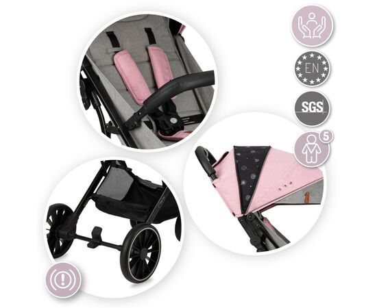 Коляска MoMi Estelle Dakar Blowball (WOSP00023), изображение 3 Коляска MoMi Estelle Dakar Blowball (WOSP00023), изображение 3