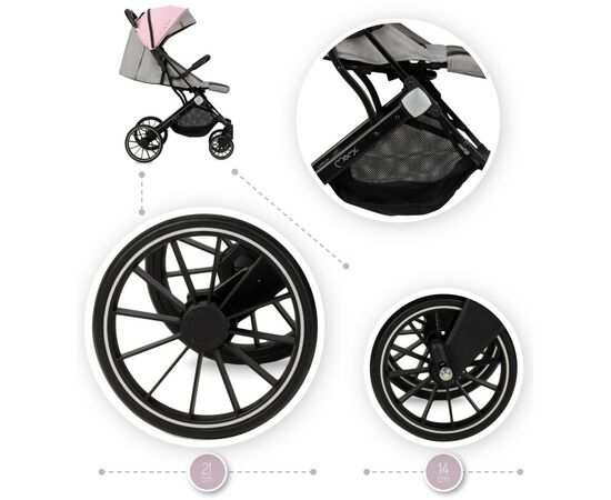 Коляска MoMi Estelle Dakar Blowball (WOSP00023), изображение 4 Коляска MoMi Estelle Dakar Blowball (WOSP00023), изображение 4