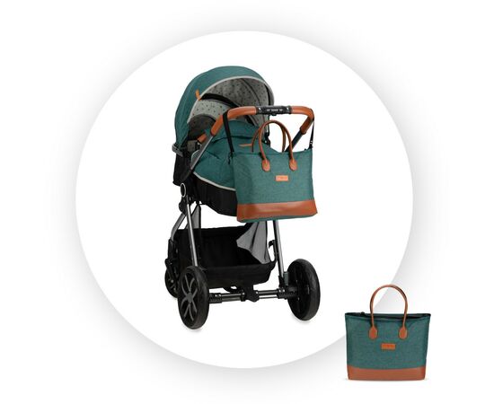 Коляска MoMi 2 в 1 Limuru Green (WOSP00028), изображение 12 Коляска MoMi 2 в 1 Limuru Green (WOSP00028), изображение 12