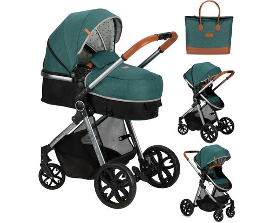 Коляска MoMi 2 в 1 Limuru Green (WOSP00028), изображение 2 Коляска MoMi 2 в 1 Limuru Green (WOSP00028), изображение 2