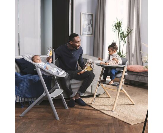 Стульчик для кормления Kinderkraft Igee Cloudy Grey (5902533919062), изображение 5 Стульчик для кормления Kinderkraft Igee Cloudy Grey (5902533919062), изображение 5