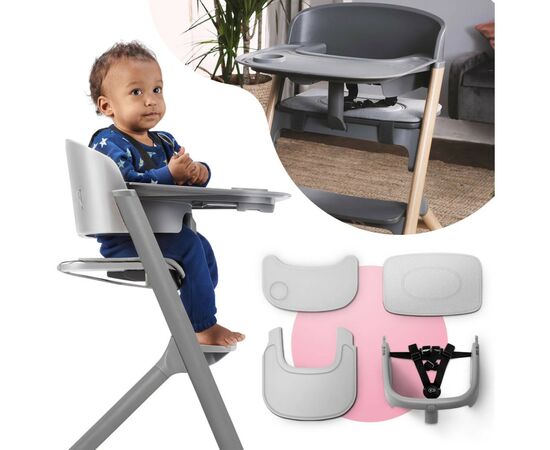Стульчик для кормления Kinderkraft Igee Cloudy Grey (5902533919062), изображение 9 Стульчик для кормления Kinderkraft Igee Cloudy Grey (5902533919062), изображение 9