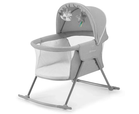 Ліжечко Kinderkraft гойдалка Lovi Grey 3 в 1 (5902533913503)