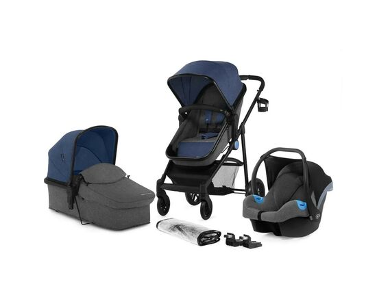Коляска Kinderkraft 3 в 1 Juli Denim (KKWJULIDEN3000) (5902533911783)