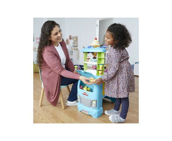 Набор для творчества Hasbro Play-Doh Мега набор: машинка с мороженым (F1039), изображение 4 Набор для творчества Hasbro Play-Doh Мега набор: машинка с мороженым (F1039), изображение 4